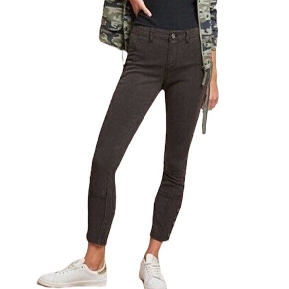 Anthropologie Corduroy Utility Skinny Pant Buttons Size 29 - Picture 2 of 10